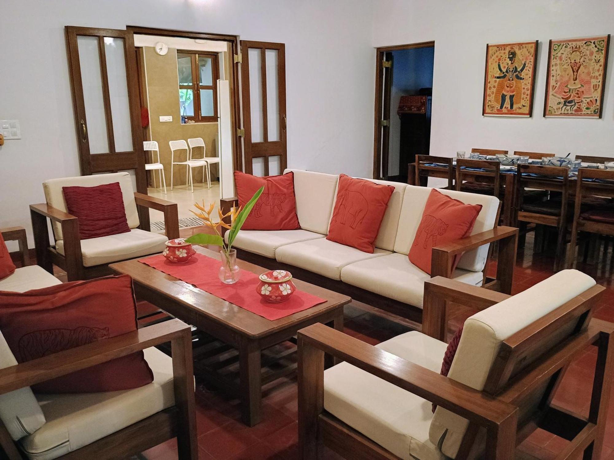 Banyan House - Luxurious 4 Bedroom Villa On One Acre, Near The Beach Nagaon  Buitenkant foto